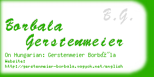 borbala gerstenmeier business card